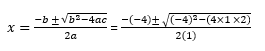 quadratic formula